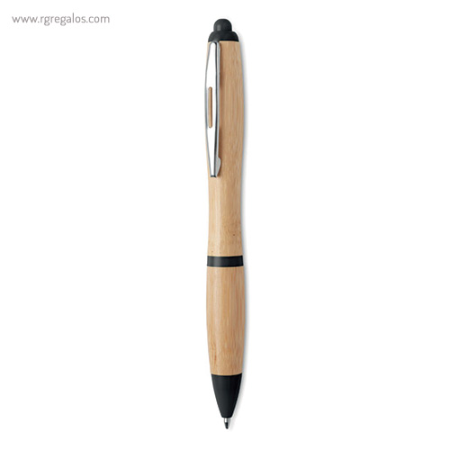 Bolígrafo-de-bambú-y-ABS-negro-RG-regalos-publicitarios