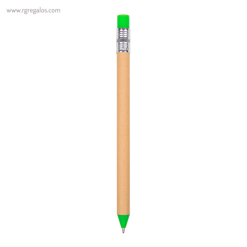 Bolígrafo-en-papel-y-cartón-verde-RG-regalos-publicitarios