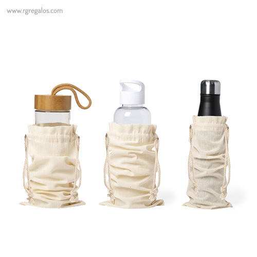 Bolsa algodón para botella regalos personalizados eco