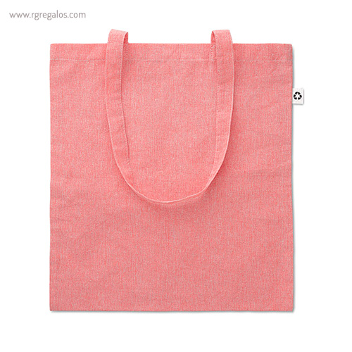 Bolsa de algodón reciclado rosa - RG regalos publicitarios