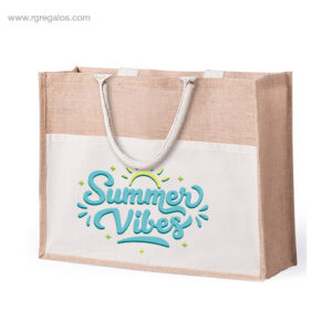 Bossa de platja yute amb butxaca - RG regals d'empresa