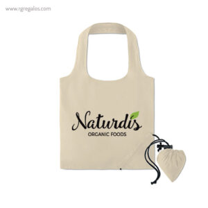 Bolsa plegable algodón fresa - RG regalos publicitarios