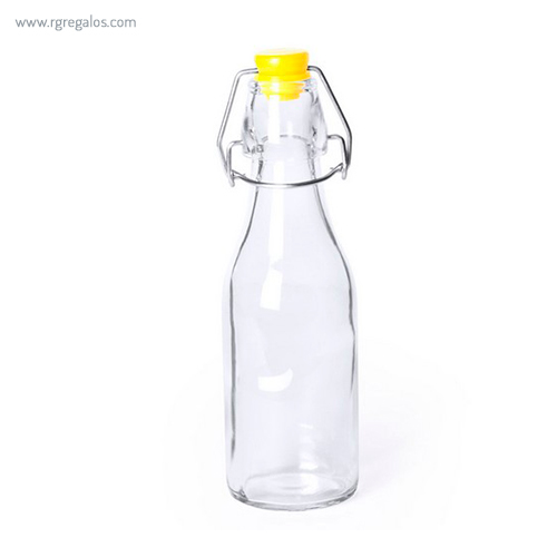 Botella de cristal 260 ml amarilla - RG regalos publicitarios