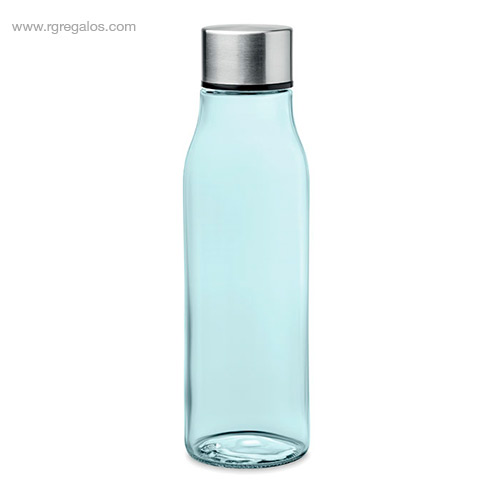 Botella-de-cristal-500-ml-azul-transparente-RG-regalos-personalizados