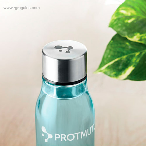 Ampolla-de-vidre-500-ml-blau-transparent-logo-RG-regals-ecològics