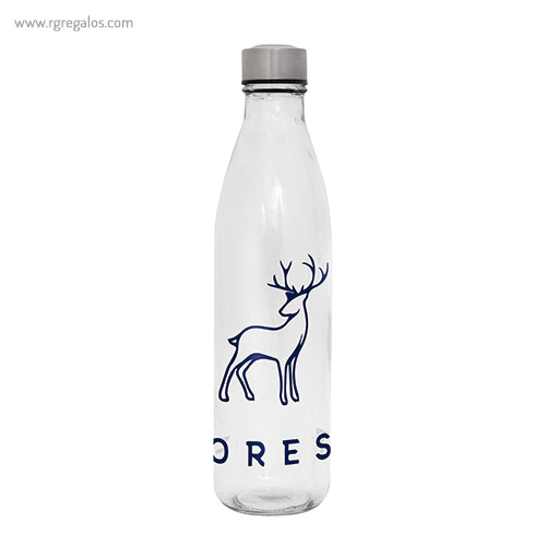 Ampolla de vidre d'1 litre amb logo - RG regals publicitaris
