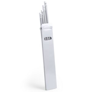 Set 5 lápices plata - RGregalos