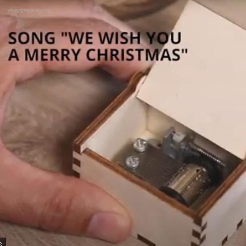 Caja con canción Feliz Navidad para regalo a tus clientes