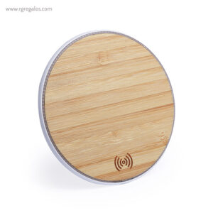 Cargador-inalámbrico-de-bambú-RG-regalos-promocionales