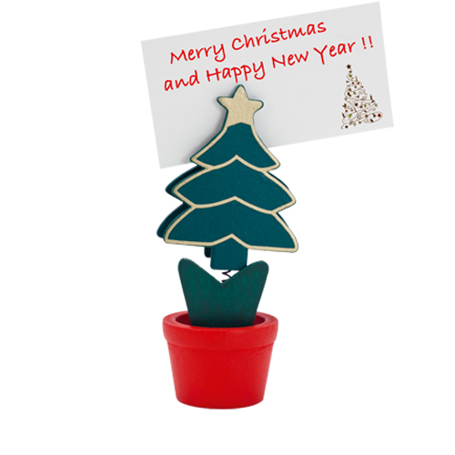 Clip madera navidad árbol - RG regalos publicitarios