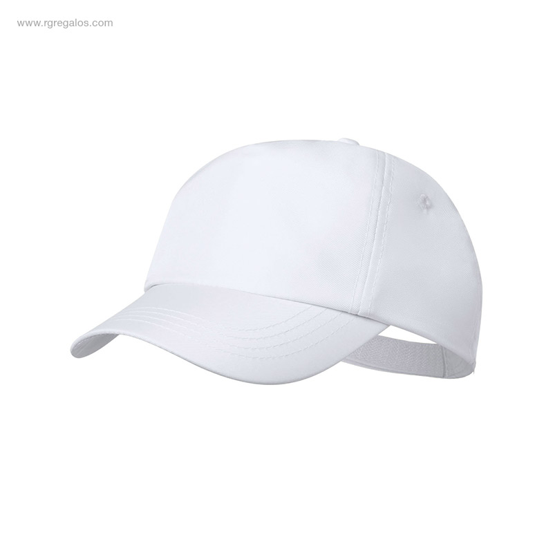 Gorra de RPET blanca regalos ecológicos publicitarios