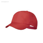 Gorra de RPET roja regalos ecológicos publicitarios