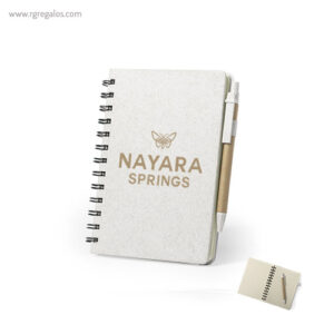 Libreta-de-caña-de-trigo-y-PP-logo-RG-regalos-publicitarios