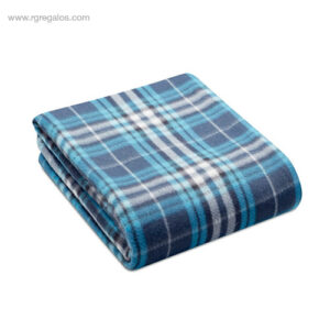 Manta polar en RPET azul - RG regalos de empresa