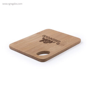 Tabla de cortar de bambú logo - RG regalos personalizados