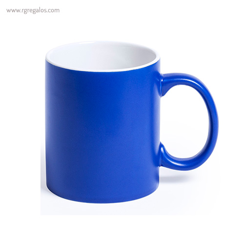 Taza de cerámica alta calidad azul - RG regalos publicitarios