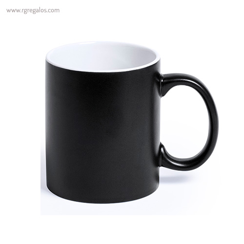 Taza de cerámica alta calidad negra - RG regalos publicitarios