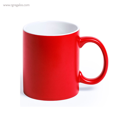 Taza de cerámica alta calidad roja - RG regalos publicitarios