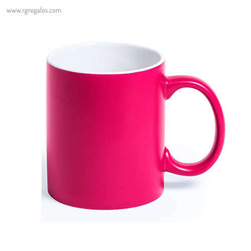 Taza de cerámica alta calidad rosa - RG regalos publicitarios