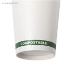 Vas paper PLA 100% compostable blanc logo - RG regals publicitaris