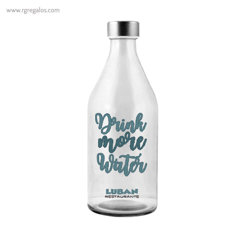 Ampolla de vidre per a aigua d'1 litre - RG regals publicitaris