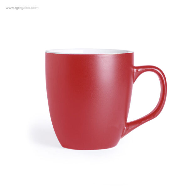 Taza-cerámica-mate-440-ml-roja-RG-regalos-ecológicos