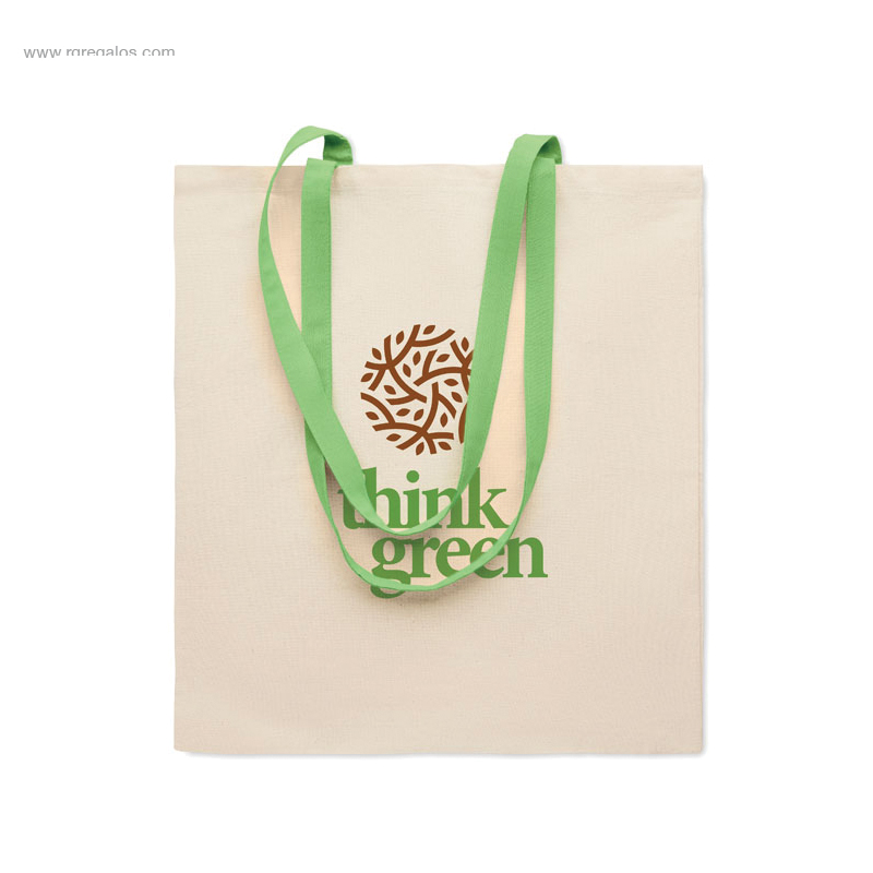Bolsa-algodón-asas-color-verde-logo-RG-regalos-eco