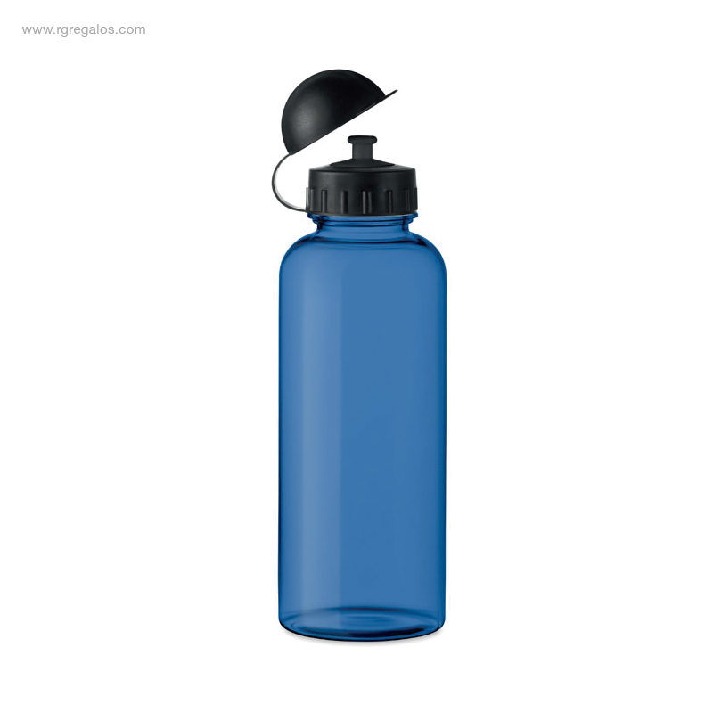 Botella deportiva RPET azul 500ml