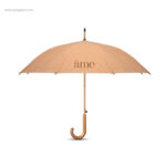 Paraguas corcho 25" logo regalos publicitarios ecológicos