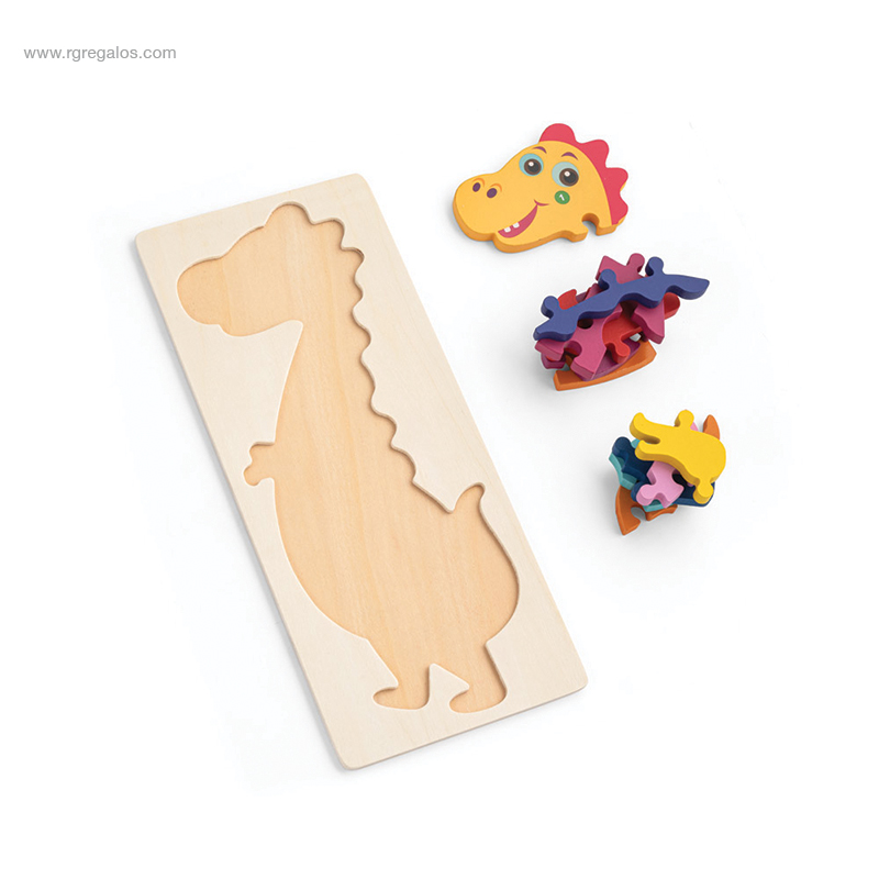 Puzzle madera dinosaurio RG regalos