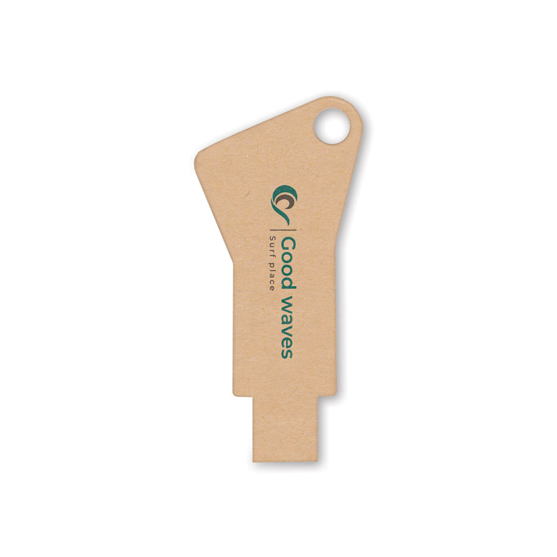 Memoria USB papel llave moderna logo para regalo de empresa