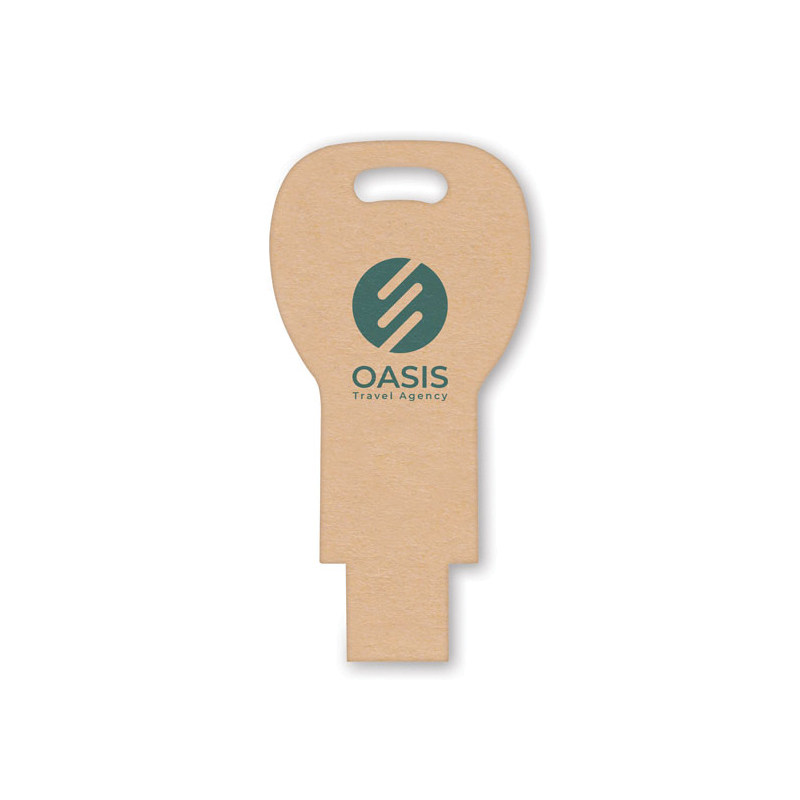 Memòria USB paper clau rodona logo per a regal d'empresa