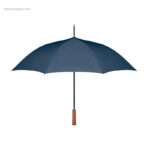 Paraigües RPET 23" automàtic plegat blau regals sostenibles