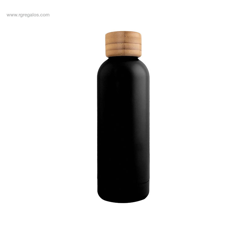 Ampolla doble paret 500 ml negra mat