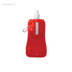 Botella plegable PET personalizada roja