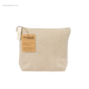 Neceser algodón reciclado maxi personalizado natural