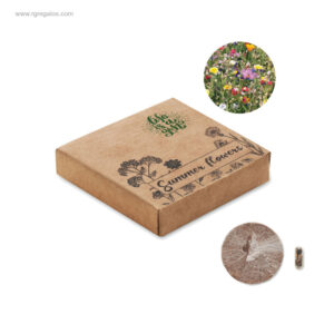 Caja semillas flores personalizada