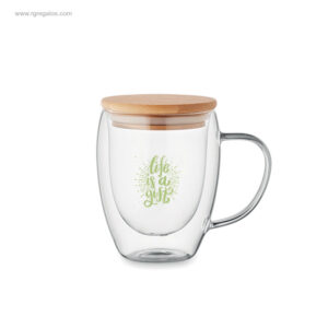 Taza vidrio borosilicato 250ml life is a gift