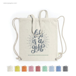 Bolsa mochila barata algodón reciclado