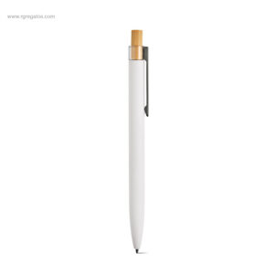 Bolígrafo aluminio reciclado blanco para