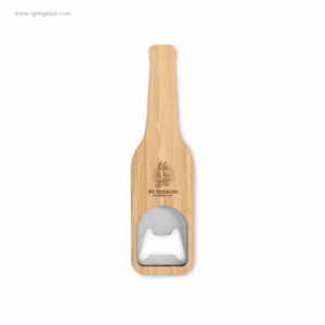 Abrebotellas bambú personalizado para regalos publicitarios ecológicos