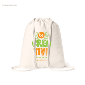 Mochila saco algodón 180gr para promociones sostenibles