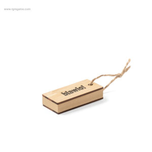 Portanotas publicitario tapas bambú personalizable para merchandising sostenible