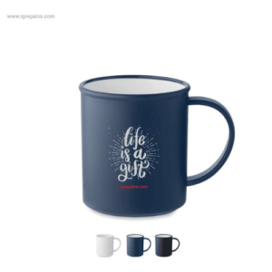 Taza vintage PP reciclado 300ml para regalos publicitarios ecológicos