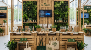 Evento tech stand sostenible regalos publicitarios