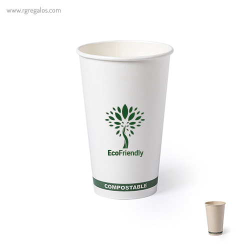 Vaso papel Pla compostable 500 ml
