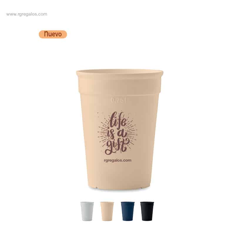 Vaso reutilizable PP reciclado 300ml