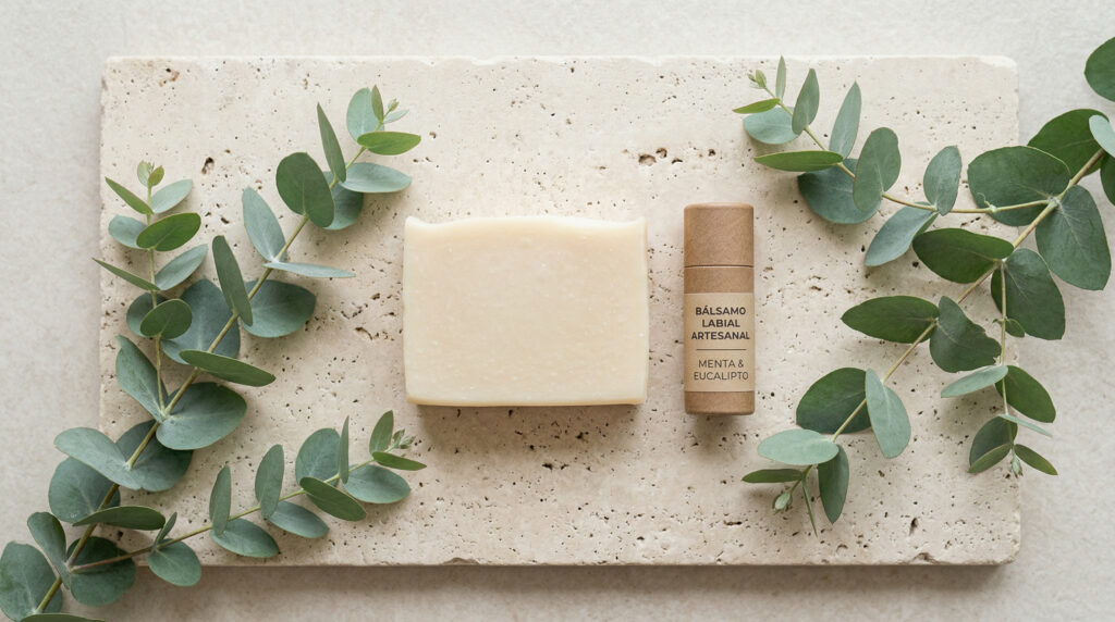 cosmética natural promocional para empresas bálsamos y jabones ecológicos